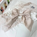 Paturica bebe din satin si tesatura minky Classic Ivory (2)